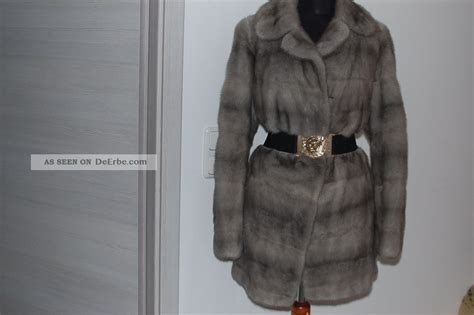 versace pelzjacke blau|Versace coats for women.